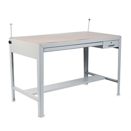 SAFCO Safco 3962GR Precision 4-Post Table Base in Gray 3962GR